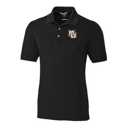 Advantage Eco Tri-Blend Pique Mens Polo - Black