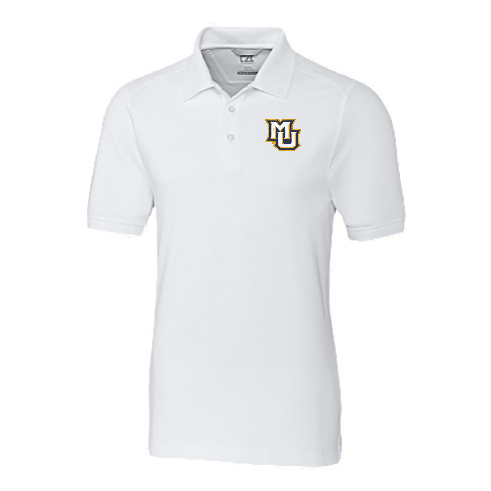 Advantage Eco Tri-Blend Pique Mens Polo - White
