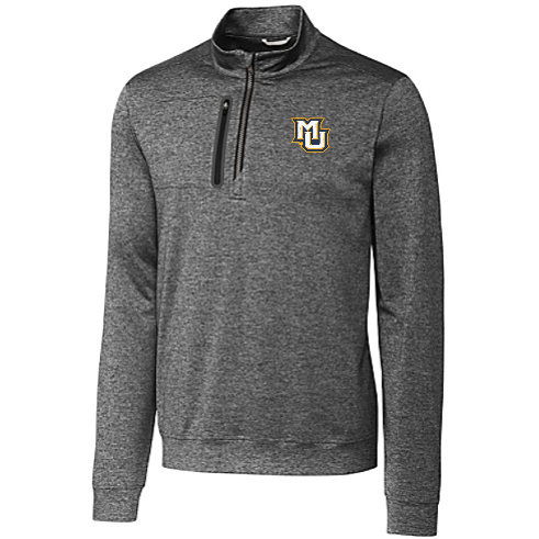 Stealth Heathered Quarter Zip Mens Pullover - Elemental Grey