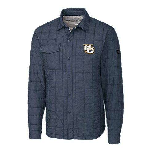 Rainier PrimaLoft Mens Eco Insulated Quilted Shirt - Anthracite Melange