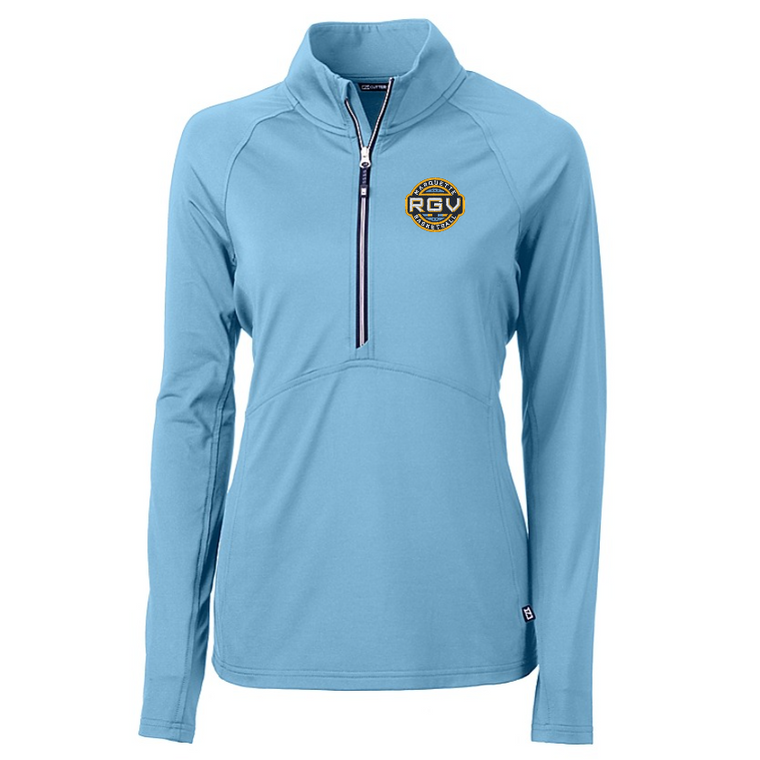 RGV Cutter & Buck Women's Adapt Eco Knit Half-Zip Pullover - Atlas