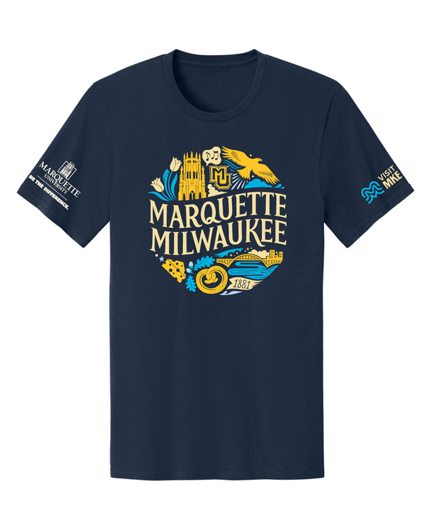 Freedom Wear Marquette/MKE Tee Navy