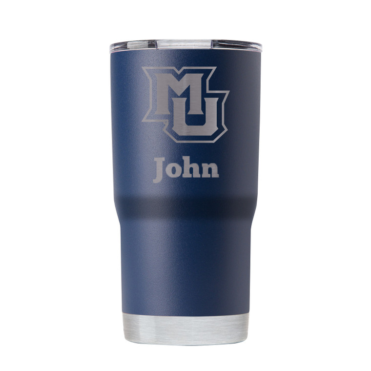 Marquette 20oz Custom Tumbler - Navy