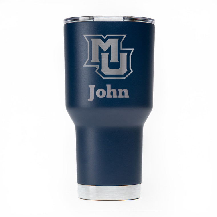 Marquette 30oz Custom Tumbler - Navy