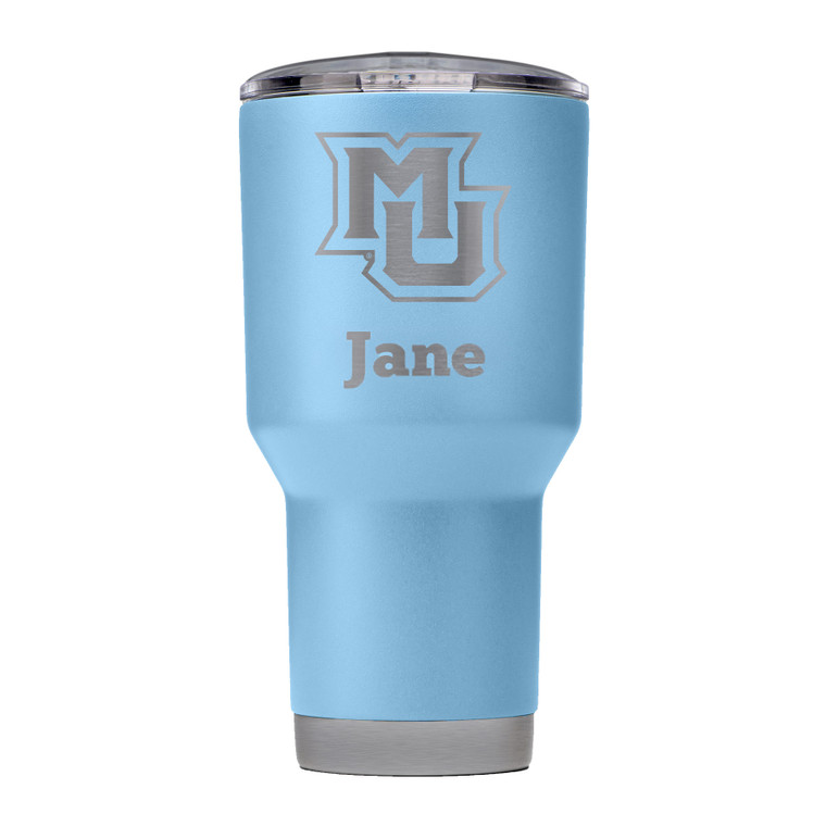 Marquette 30oz Custom Tumbler - Blue