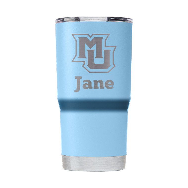 Marquette 20oz Custom Tumbler - Blue
