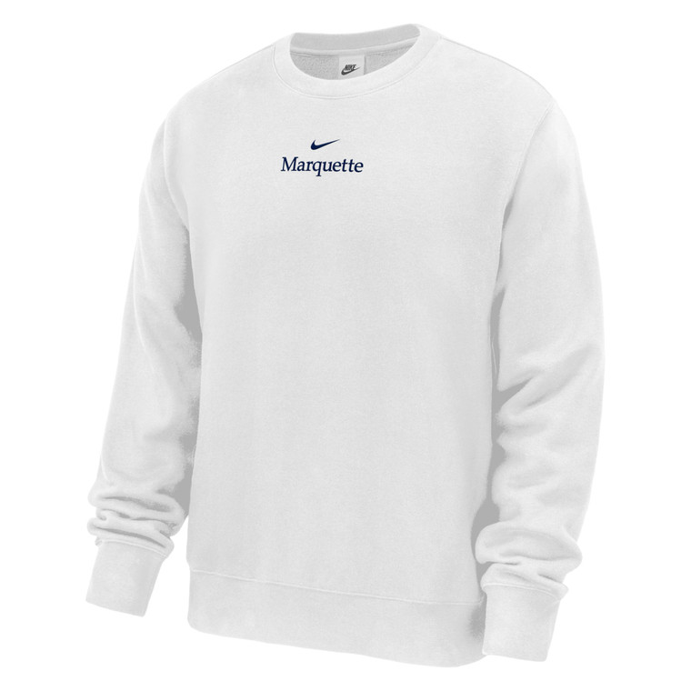 Nike Marquette Embroidered Crew White