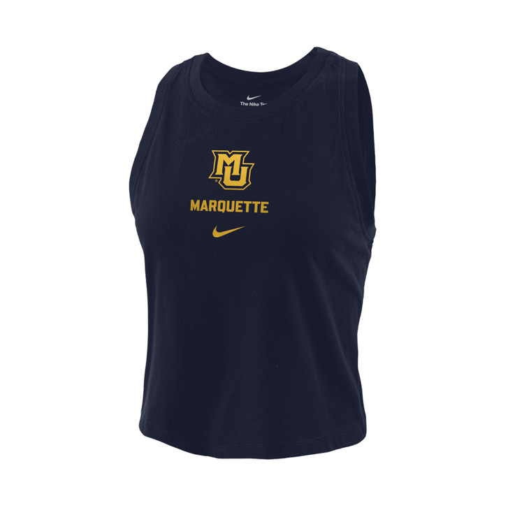 Nike Women's Dri-Fit Crop Tank Navy