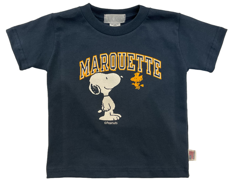 Toddler Marquette Snoopy Tee Navy