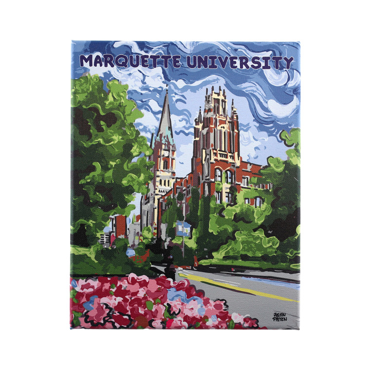 Justin Patten Marquette Hall 8x10 Canvas