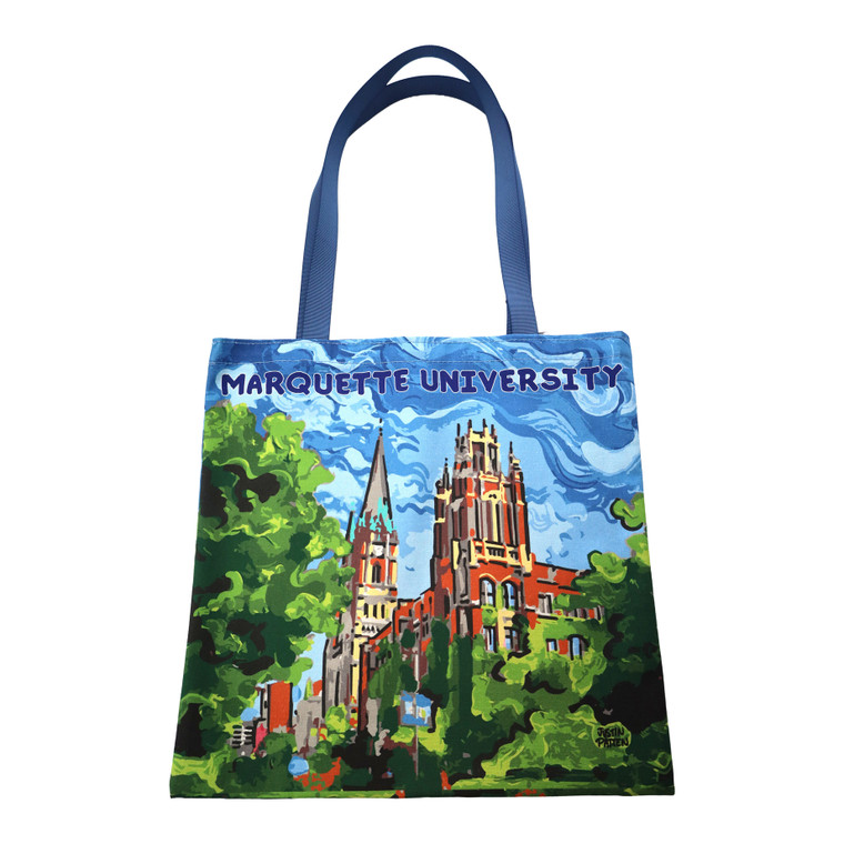 Justin Patten Marquette Hall Canvas Tote Bag