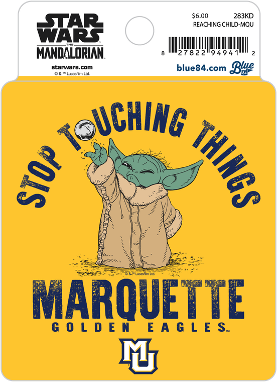 Baby Yoda Stop Touching Sticker