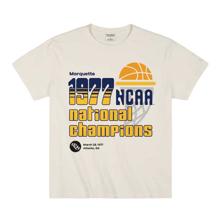 Marquette 1977 National Champs Tee Cream