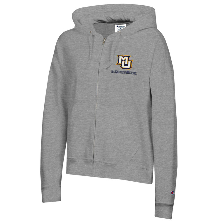 Champion Women's Powerblend Full Zip Grey