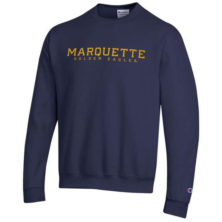 Champion Embroidered MU/GE Crew Ath Navy