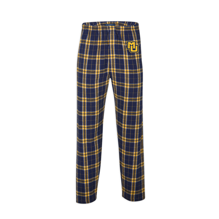 Boxercraft Embroidered Flannel Pants Navy/Gold