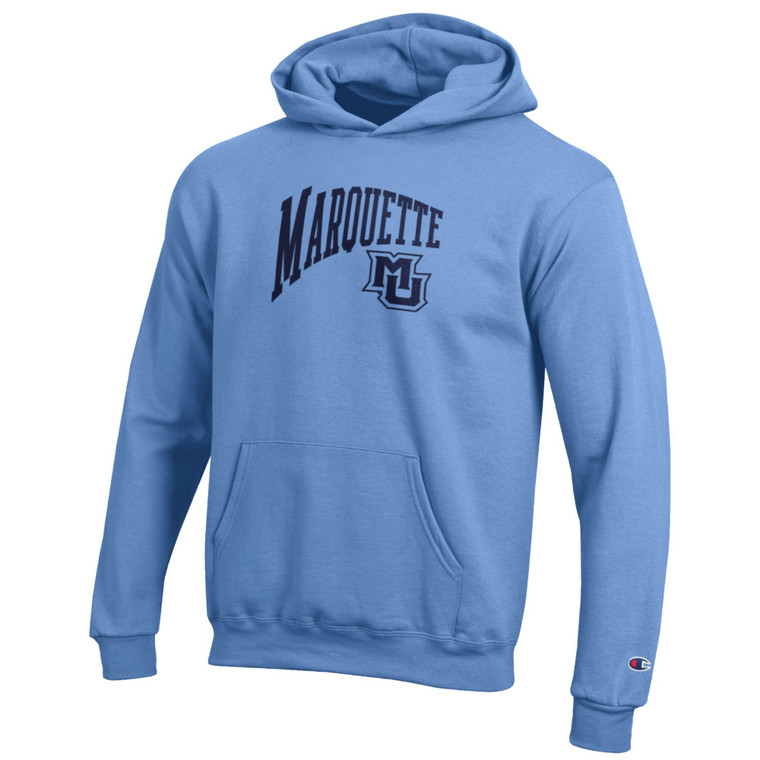 Champion Youth Tapered Arch Hood Blue