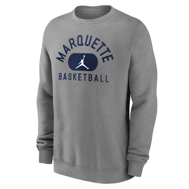 Nike Marq Over Jordan/BB Crew Sweatshirt - Dark Heather Grey