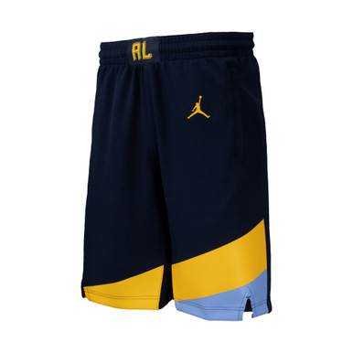 blue and yellow jordan shorts