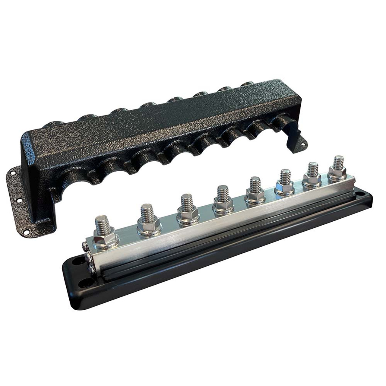 Victron Busbar 600A 8P & Cover 8X 3/8 Plus 8X M8 Terminals