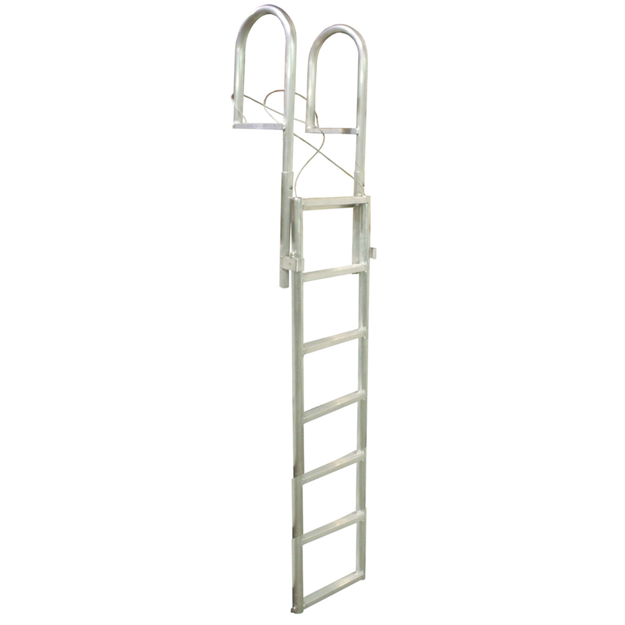 Sliding dock clearance ladder