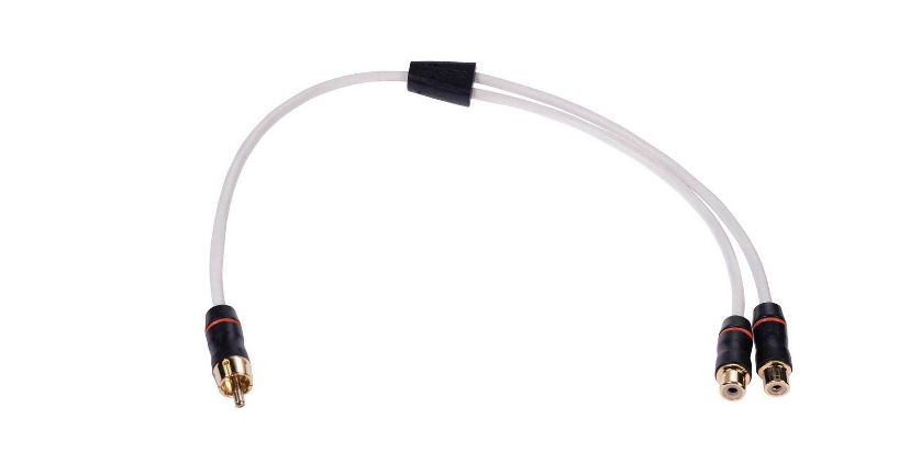 Fusion Ms-rcayf 1male-2female Shielded Twisted Rca Y-cable - 010