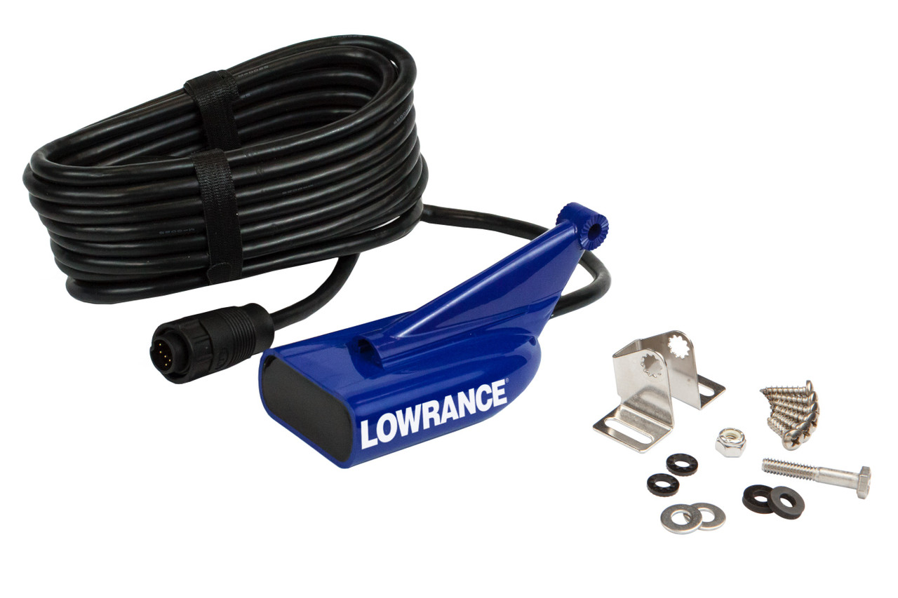 Lowrance 83/200/455/800khz Hdi Transom Mount Transducer 9-pin -  000-12570-001