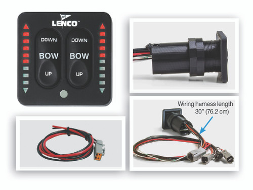 Lenco Led Integrated Indicator Switch With Pigtail For Single Actuator Systems - 15170-001 - LEN15170001