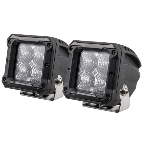 HEISE 4 LED Cube Light - Flood - 3" - 2 Pack - HE-HCL22PK