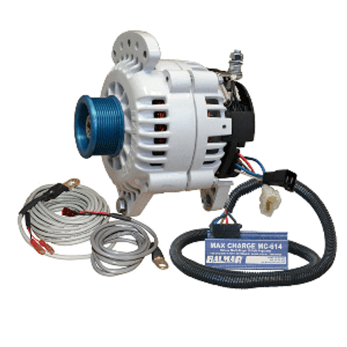 Balmar Alternator 120 AMP Kit 120V 3.15" Dual Foot Saddle J10 Pulley Regulator & Temp Sensor - 60-YP-MC-120-J10