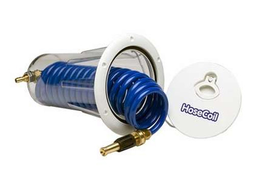 Hosecoil Flush Mount Enclosure With 15' 3/8" Hose