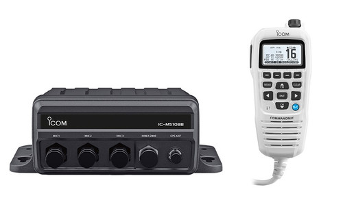 Icom M510BB Black Box VHF With HM195GW White - M510 BB GW 21 USA