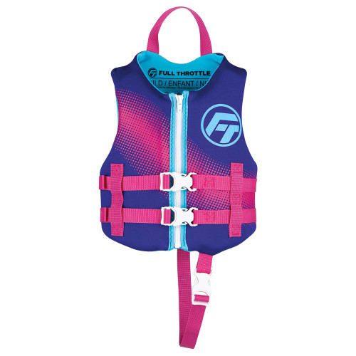 Full Throttle Child Rapid-Dry Life Jacket - Purple - 142100-600-001-22