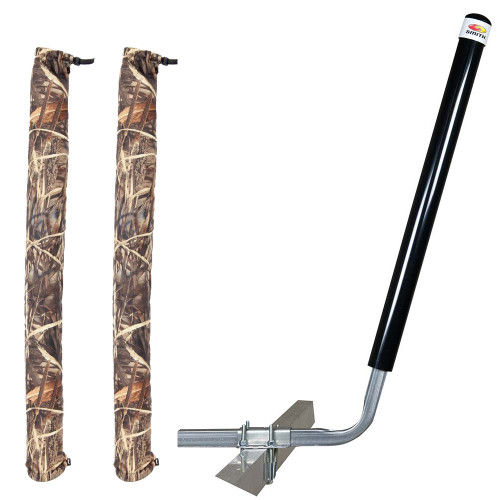 C.E. Smith Angled Post Guide-On - 40" - Black w/FREE Camo Wet Lands 36" Guide-On Cover - 27647-902