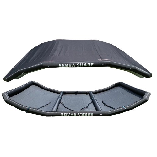 Sebba Shade 6 x 9 ft. Black Sun Shade f/Boats Up To 28' - SS6X9BLK