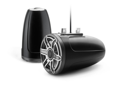 JL Audio M6 8.8in Enclosed Tower Speakers Titanium Sport Grill