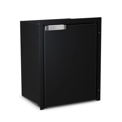 Vitrifrigo C42RBD3O-F 1.4 cu. ft. Refrigerator w/freezer compartment, Black, external unit, Adjustable flange,  CHROMELOCK, RIGHT HINGE, DC ONLY, 12/24V,  UL