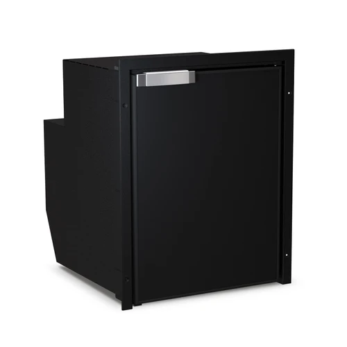 Vitrifrigo C51iBD3O-F  1.8 cu. ft. Refrigerator w/freezer compartment, Black, internal unit, Adjustable flange,  CHROMELOCK, RIGHT HINGE, DC ONLY 12/24V, UL