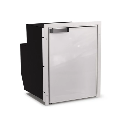 Vitrifrigo C51iJD3O-F 1.8 cu. ft. Refrigerator w/freezer compartment, Black, internal unit,  Adjustable flange,  CHROMELOCK, RIGHT HINGE, DC ONLY,12/24V, UL