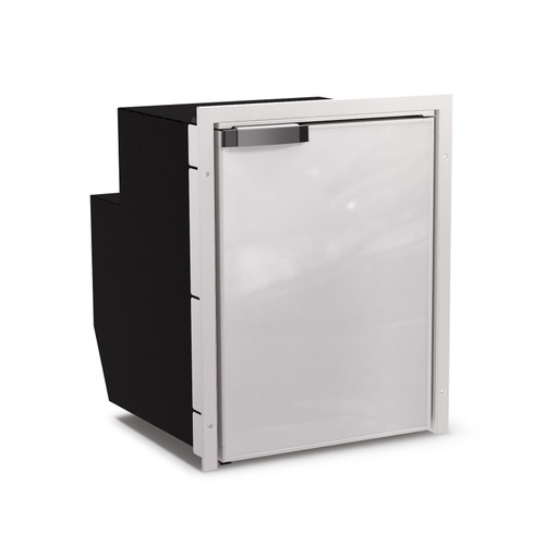 Vitrifrigo C51iJD4O-F  1.8 cu. ft. Refrigerator w/freezer compartment, Grey, internal unit,  Adjustable flange,  CHROMELOCK, RIGHT HINGE, AC/DC  12/24V 115/230 VAC - 50/60Hz UL