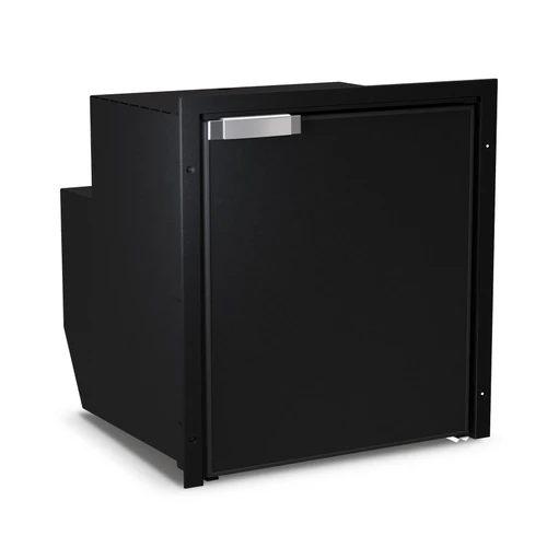 Vitrifrigo C62iBD3O-F-AIR  2.2 cu. ft. Refrigerator w/freezer compartment, Black, internal unit, Adjustable flange,  CHROMELOCK, RIGHT HINGE, DC ONLY 12/24V, UL