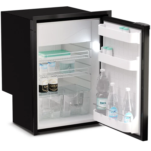 Vitrifrigo C115iBD4O-F  4.2 cu. ft. Refrigerator w/freezer compartment, Black, internal unit, Adjustable flange,  CHROMELOCK, RIGHT HINGE, AC/DC,  12/24V 115/230VAC, 50/60Hz UL