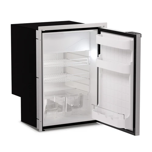 Vitrifrigo C115IJD3-EO-F  4.2 cu. ft. Refrigerator w/freezer compartment, Grey, internal unit, Adjustable flange,  CHROMELOCK-DG, RIGHT HINGE, DC ONLY, 12/24V, UL
