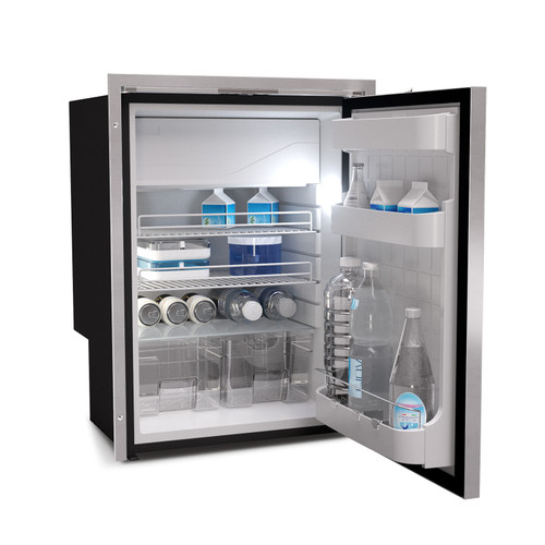 Vitrifrigo C115IXD3-EX-F  4.2 cu.ft. Refrigerator w/freezer compartment, Stainless steel-DG, Adj flange, Steelock  Latch, internal unit, 12/24V, OCX2