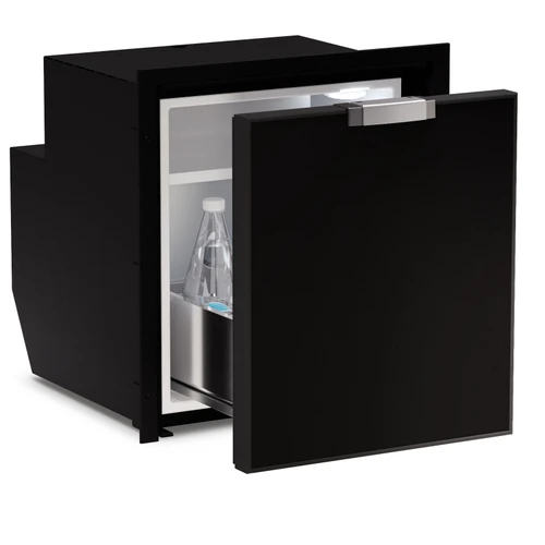 Vitrifrigo C62DWiBD4O-F  2.2 cu ft Black front panel, Drawer refrigerator, CHROMELOCK, Internal  compressor, Adjustable flange, AC/DC12/24V, 115/230VAC, 50/60Hz, UL