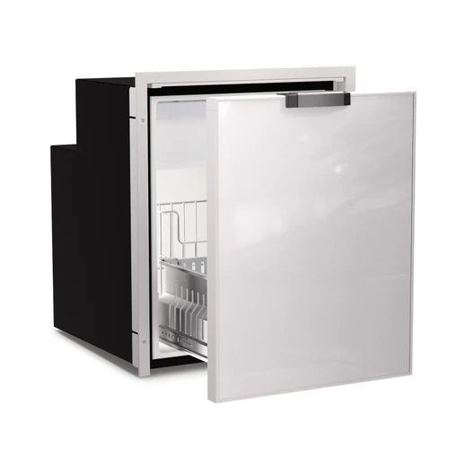 Vitrifrigo C90DWiJD3O-F 3.2 cu ft Black front panel, Drawer refrigerator, CHROMELOCK, Internal  compressor, Adjustable flange, DC ONLY,12/24V,  UL
