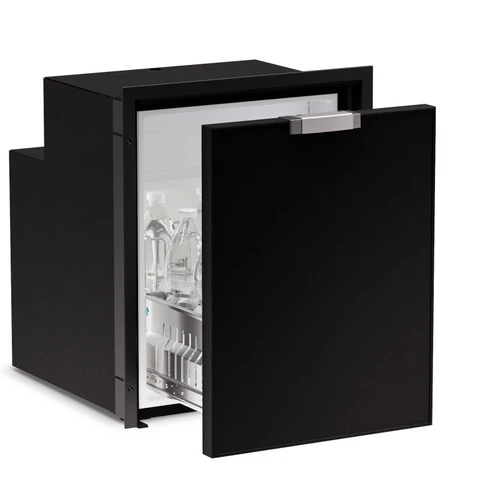 Vitrifrigo C90DWiBD4O-F  3.2 cu ft Black front panel, Drawer refrigerator, CHROMELOCK, Internal  compressor, Adjustable flange,  AC/DC,12/24v - 115/230VAC - 50/60Hz UL