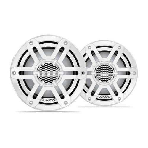 JL Audio M200 6.5in Marine Speaker Pair With White Sport Grille - 010-04753-00