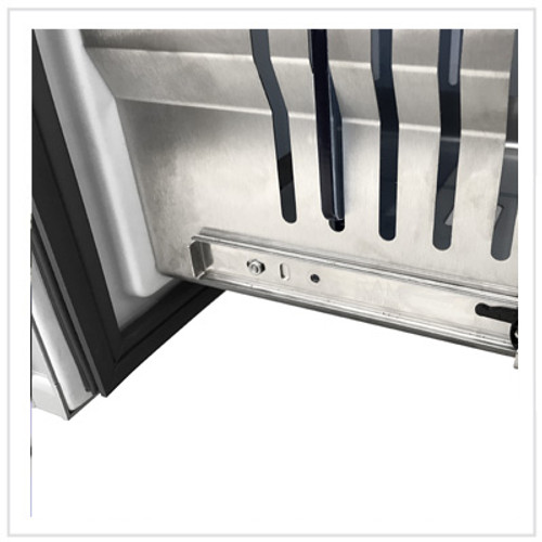 Vitrifrigo SLIM150RSD4-EQ, Sea Classic, Refrigerator w/freezer compartment, drawer refrigerator under, external unit, Gray Front