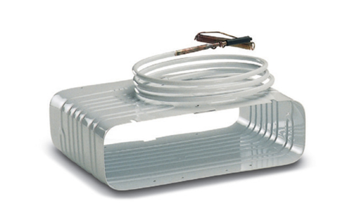 Vitrifrigo Evaporator, Box type, Pressed white aluminum, Quick couplings, Pre-charged,  16-1/2" W x 9-7/8" D x 4-1/2" H, 6 ft. line set